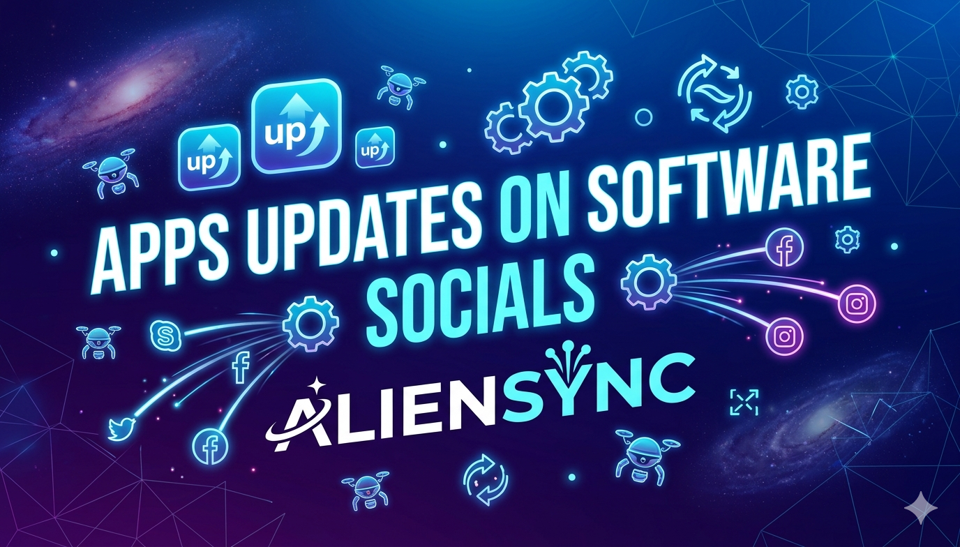 apps updates on software socials aliensync