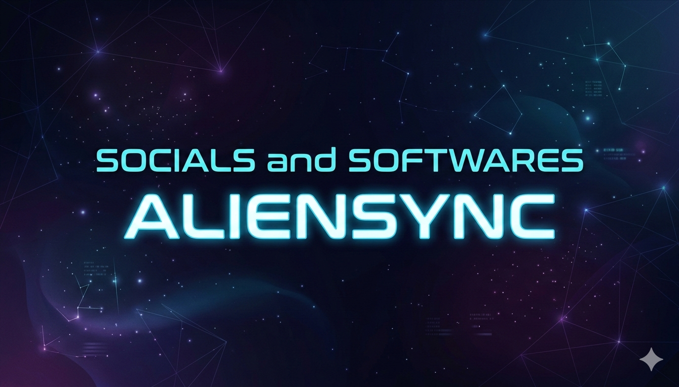 socials and softwares aliensync