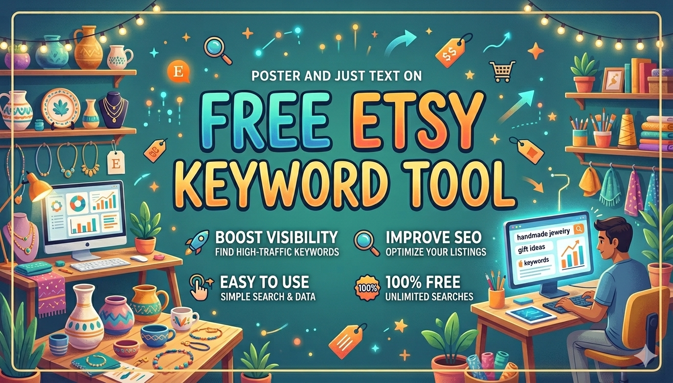 free etsy keyword tool, Etsy SEO, Etsy shop growth, product research, keyword strategy