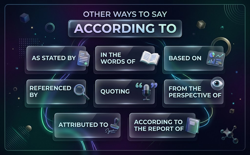 Top Other Ways To Say According To for Better Writing