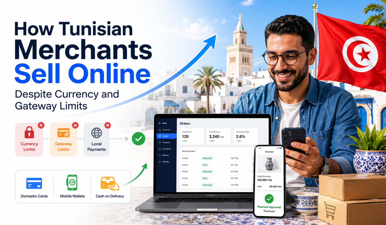 Tunisian Merchants Sell Online